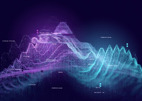 Data Abstract Neon